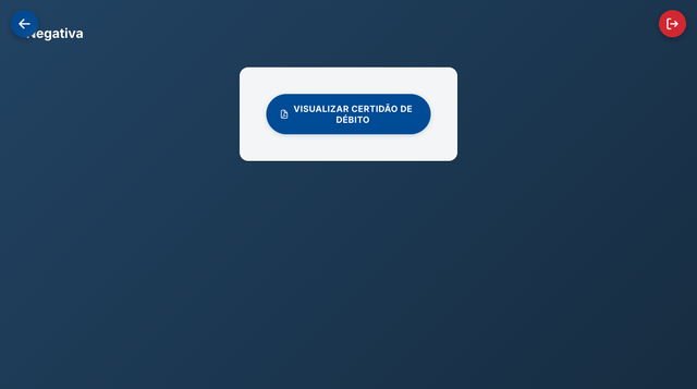 Certidão de débito